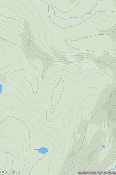 Thumbnail image for Bryn Bras [Aberystwyth to Welshpool] showing contour plot for surrounding peak